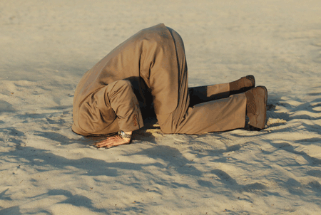 sticking your head in the social sand
