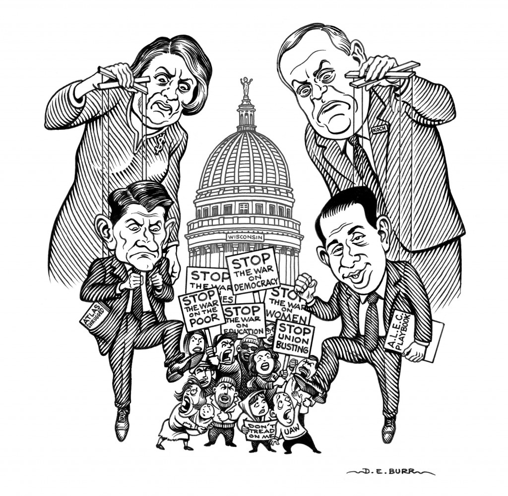 Political puppets of Wisconsin
